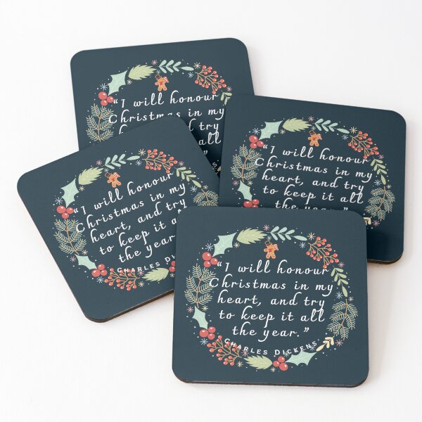 Item preview, Charles Dickens Christmas quote: I will honour Christmas in my heart, and try to keep it all the year.  designed and sold by artbleed.
