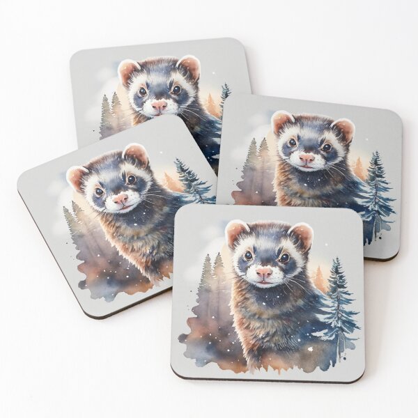 Item preview, Ferret In The Snow designed and sold by Gustavo Navarro.