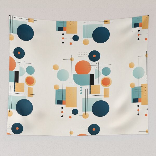 Item preview, Abstract Aesthetic Orange and Teal Art designed and sold by Dlash.