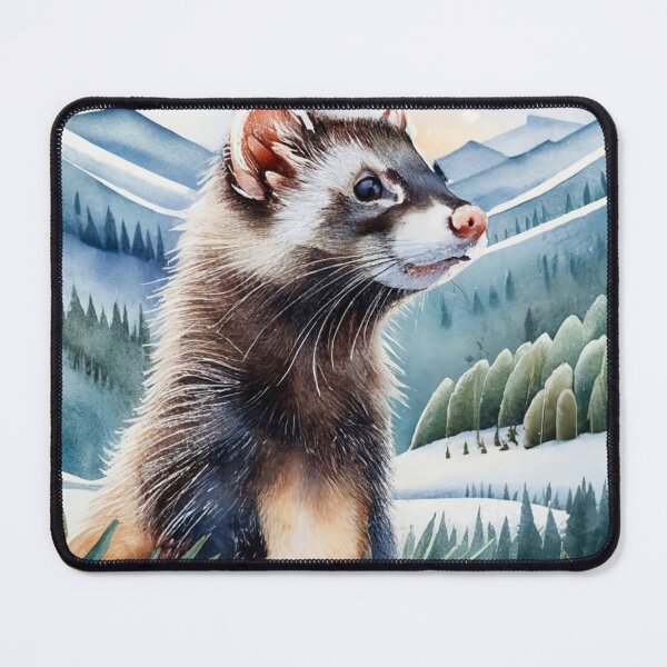 Item preview, Ferret In The Snow designed and sold by Gustavo Navarro.