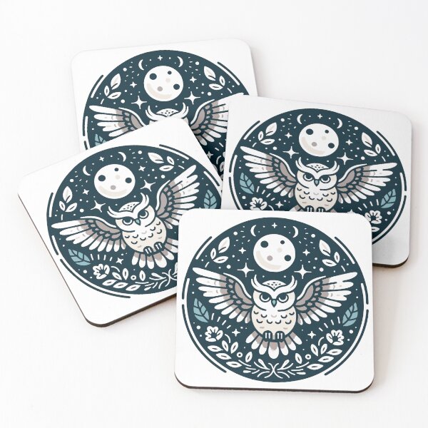 Item preview, Serene Moonlit Owl in Gentle Flight designed and sold by OniumEth.