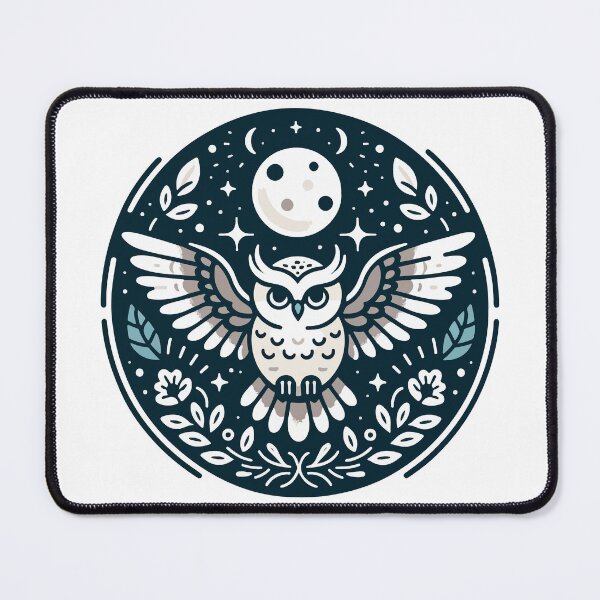 Item preview, Serene Moonlit Owl in Gentle Flight designed and sold by OniumEth.