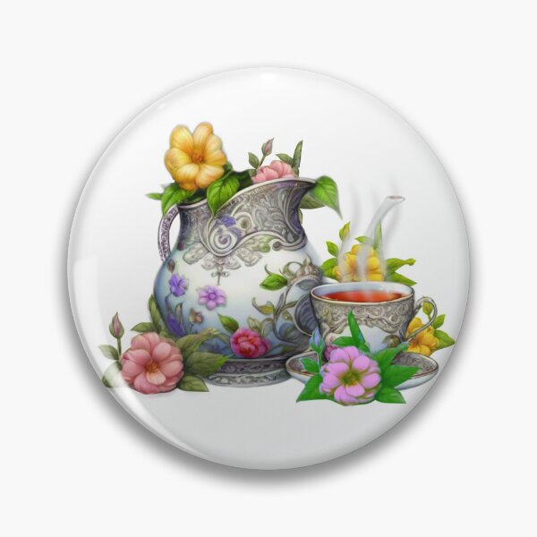 Item preview,  "Melody of Leaves: The Serene Jug of Tea" designed and sold by Mahilis.