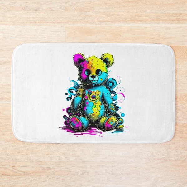 Item preview, Psychedelic Stuffed Bear designed and sold by Mlaniel.