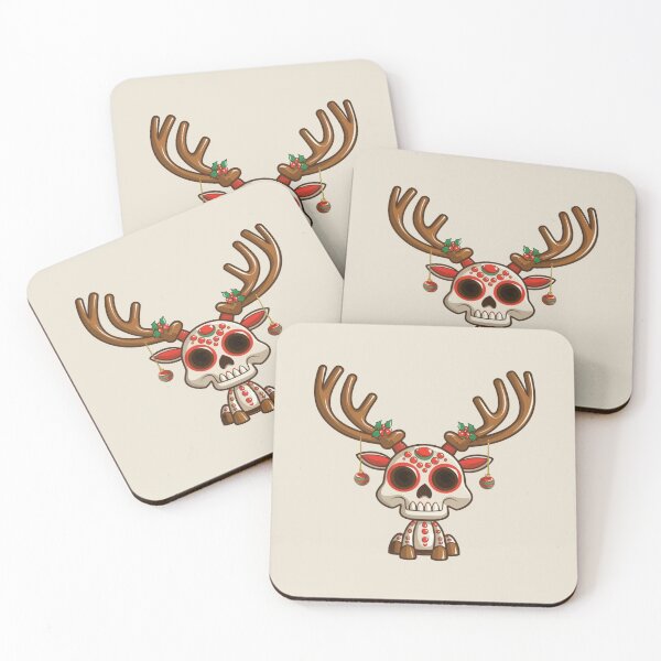 Item preview, Calavera Christmas Reindeer designed and sold by CraftedRealm.