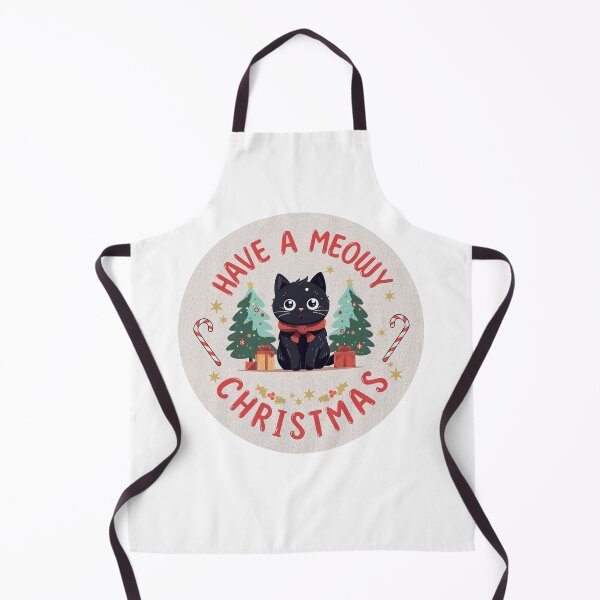 Item preview, Grumpy X mas Black Cat Meowy Christmas Ornament designed and sold by JinJinYoon.