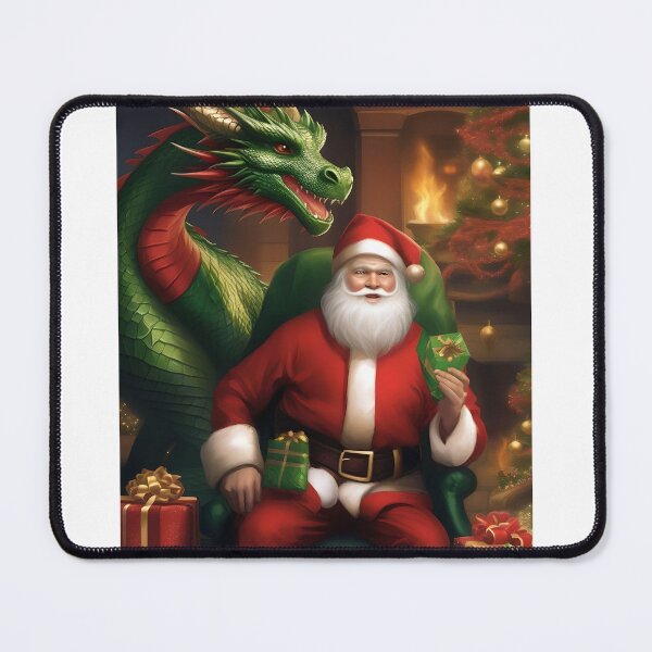 Item preview, Dragon Visiting Santa designed and sold by JulieBlaise.