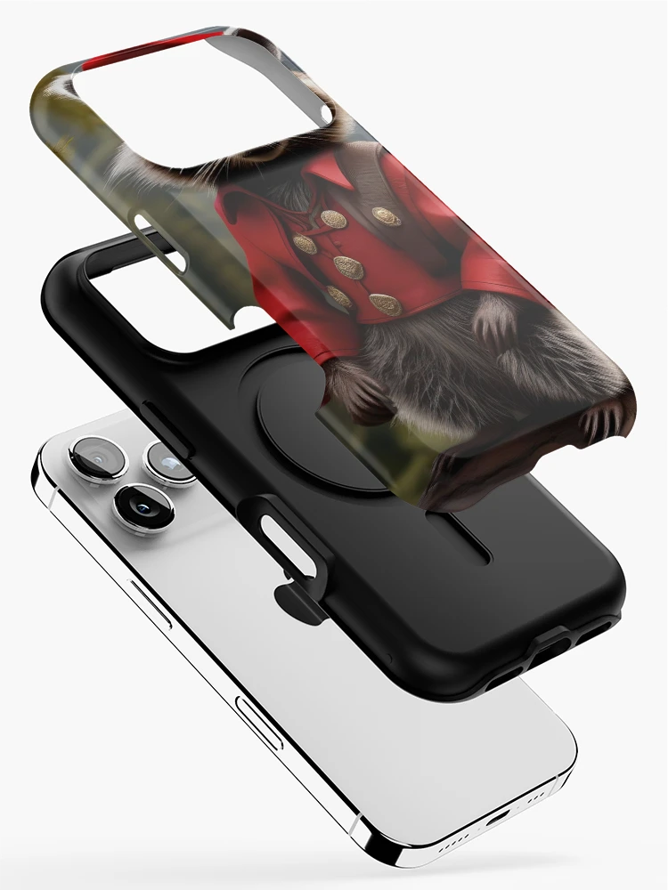 Thumbnail 2 of 4, iPhone Case, CHRISTMAS RACOON designed and sold by PIGCASSOSAIART.