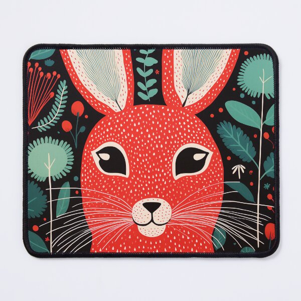 Item preview, Folk Art Rabbit designed and sold by EnchantArtCo.
