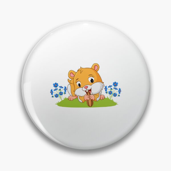 Item preview, cute hamster eating, cartoon hamster eating, hamster eating seed designed and sold by GreyStanzione1.