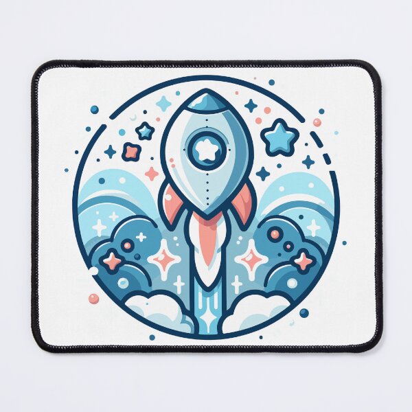 Item preview, Cheerful Space Rocket Journey designed and sold by OniumEth.