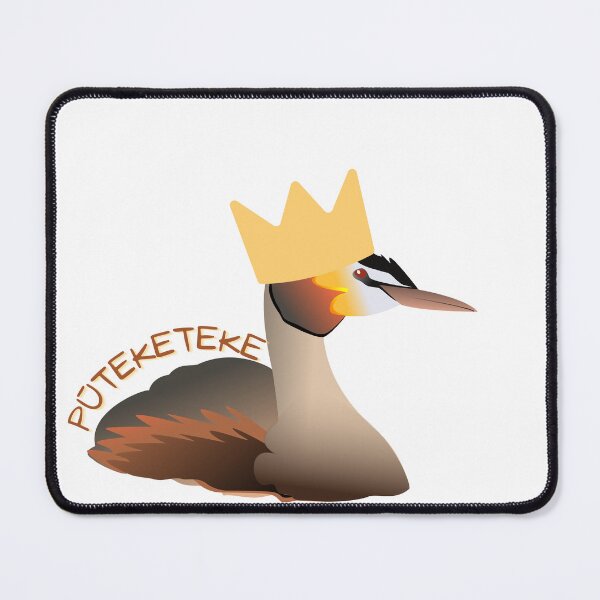 Item preview, pūteketeke Australasian crested grebe bird of the century designed and sold by TheWaterBirds.