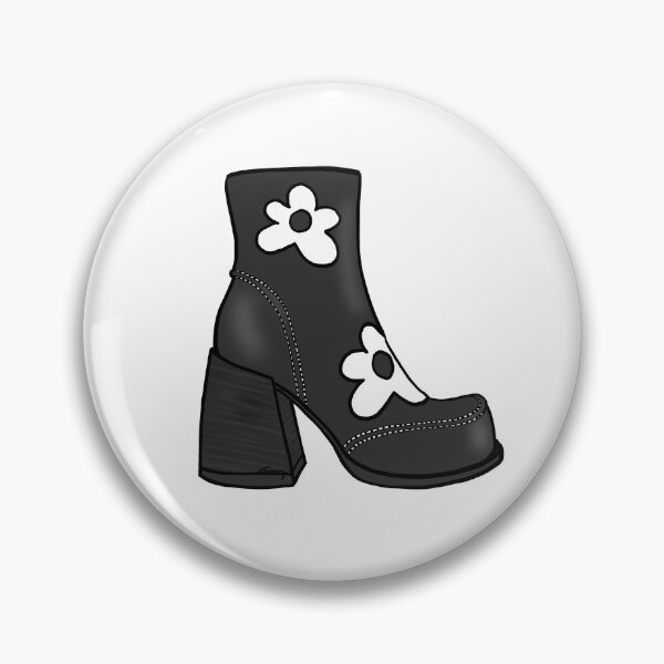 Item preview, Fluevog Rory Boot Black and White designed and sold by anne m bray.