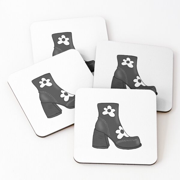 Item preview, Fluevog Rory Boot Black and White designed and sold by anne m bray.