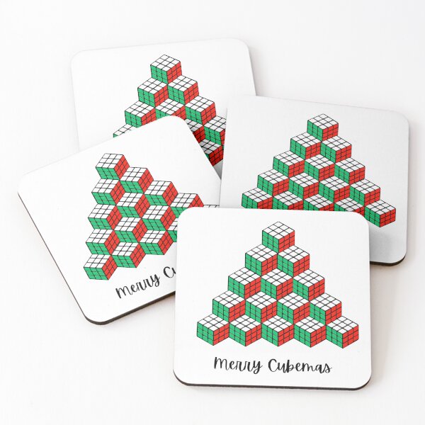 Item preview, Rubik's Cube Christmas Tree - Merry Cubemas designed and sold by CowJez.