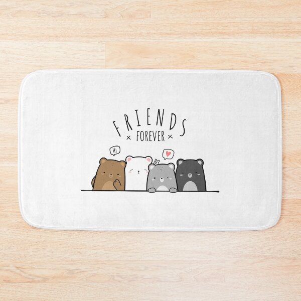 Item preview, Cute teddy polar bear greeting, cute teddy polar friend forever, bear friends greeting designed and sold by GreyStanzione1.