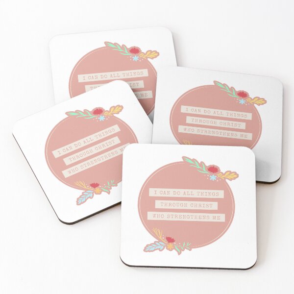 Item preview, All Things Through Christ Religious Inspirational Faith  designed and sold by wugnia.