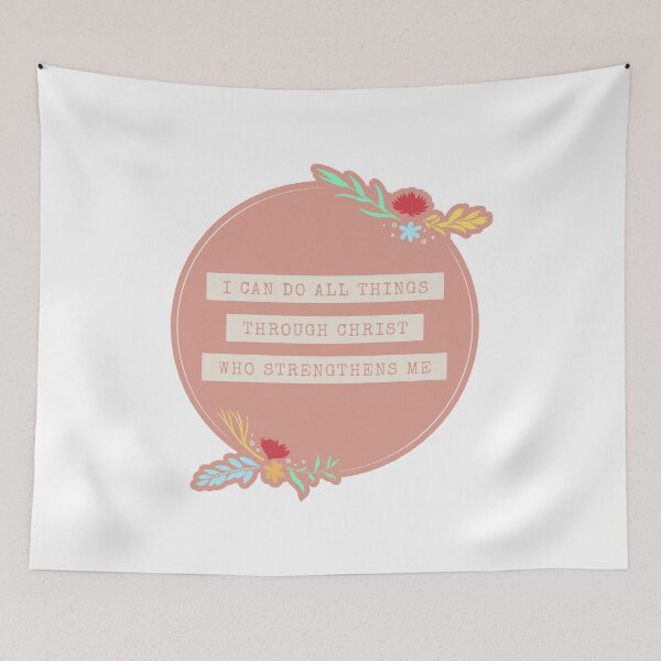 Item preview, All Things Through Christ Religious Inspirational Faith  designed and sold by wugnia.