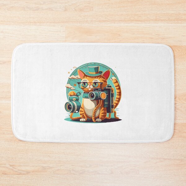 Item preview, yellow cat the photographer designed and sold by SabyDigitalArt.