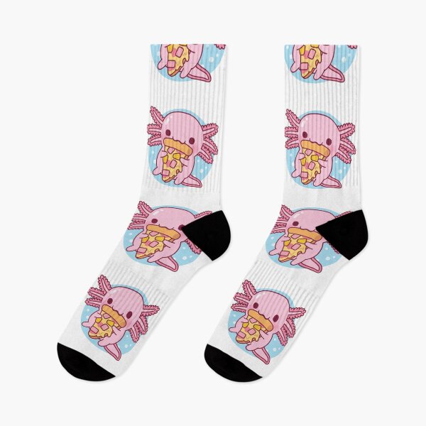 Item preview, Cute Axolotl Eating Pizza designed and sold by rustydoodle.