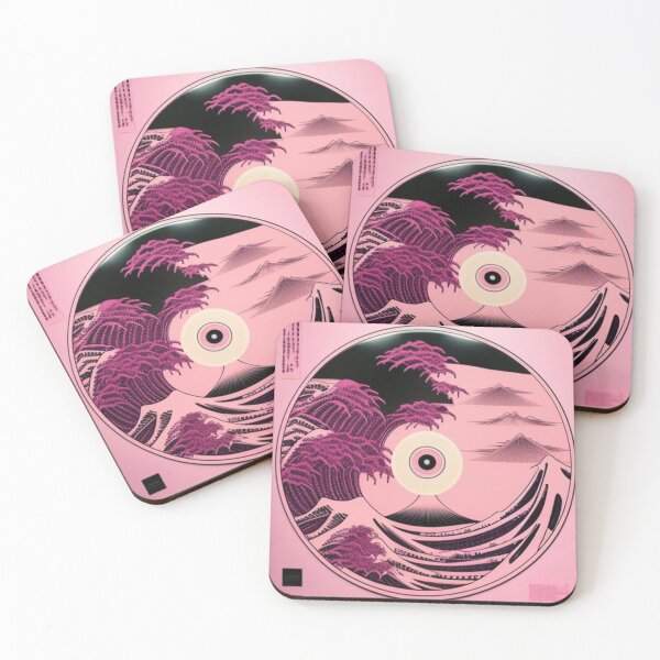 Item preview, Pink and Black Anime Landscape Vinyl LP designed and sold by musicgeniusart.
