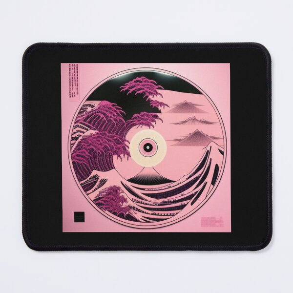 Item preview, Pink and Black Anime Landscape Vinyl LP designed and sold by musicgeniusart.