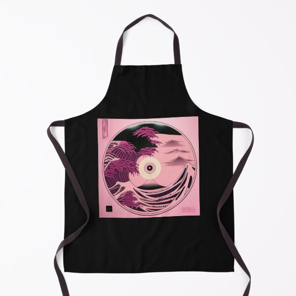 Item preview, Pink and Black Anime Landscape Vinyl LP designed and sold by musicgeniusart.