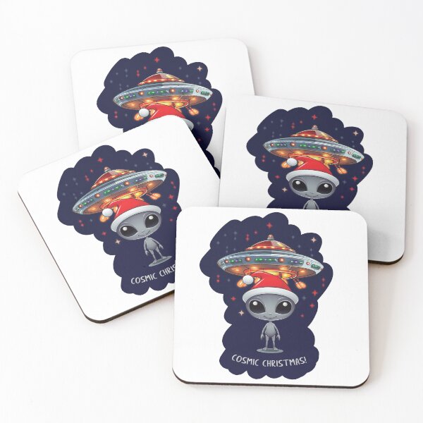 Item preview, Christmas Cosmic Alien UFO designed and sold by wotsthis.
