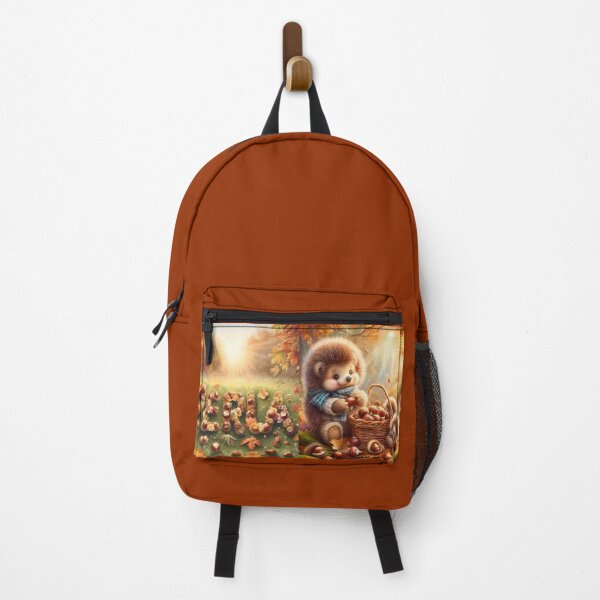 Item preview, Hedgehogs picking Chestnuts - Customizable with a name of your choice designed and sold by DreamyEscapism.