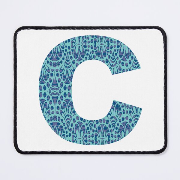 Item preview, Letter C Pattern | Blue | Monogram | Initial  designed and sold by hayleylauren.
