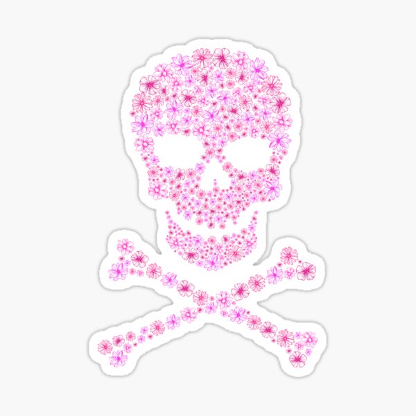 Mia Beauty Hair Stickers - Skulls + Crossbones Mini 0.5 (4 Pieces)