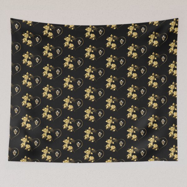 Item preview, Golden Heart with Golden Roses designed and sold by LionessLove.