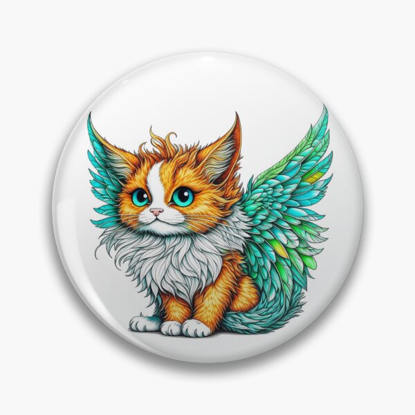 Item preview, Fluffy Kitty with Wings designed and sold by Violet Grant.