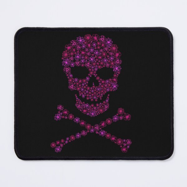 Item preview, Skull and Crossbones - Pink Flowers designed and sold by SquirrelAreWe.