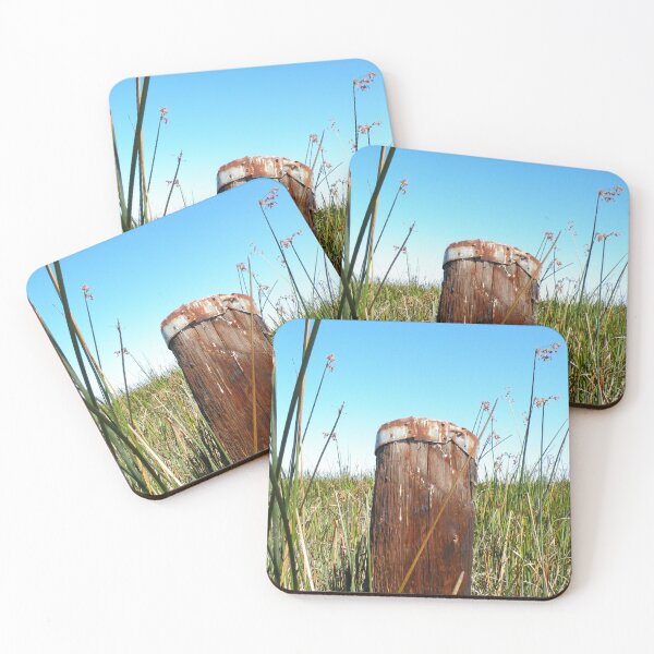 Item preview, The Lonely Old Post in the Wetlands designed and sold by Martha Sherman.