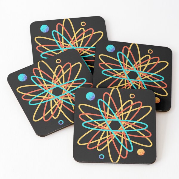 Item preview, Textured Science Abstract Atom Shape designed and sold by Hemlawit.