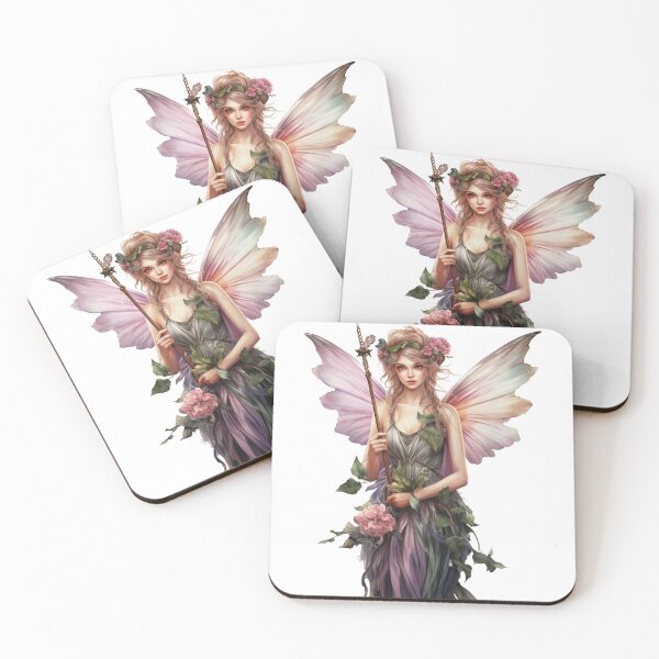 Item preview, Pastel Fairy With Wand designed and sold by FlutterbyFairy.