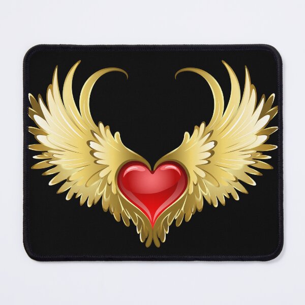 Item preview, Red Heart with Golden Wings designed and sold by LionessLove.