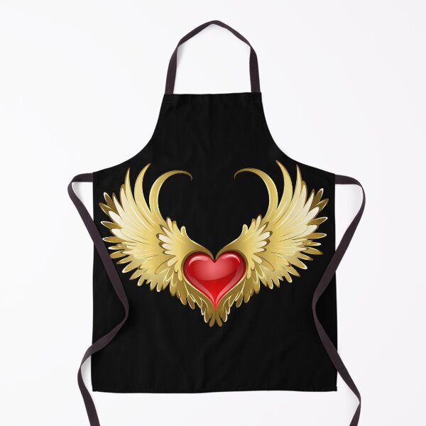 Item preview, Red Heart with Golden Wings  designed and sold by LionessLove.