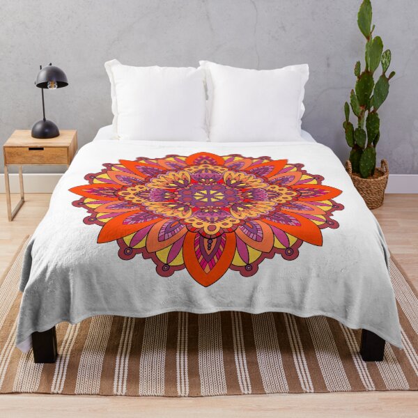 Item preview, Flower Mandala- Hand drawn design- Sunset vibes designed and sold by lisdalia.