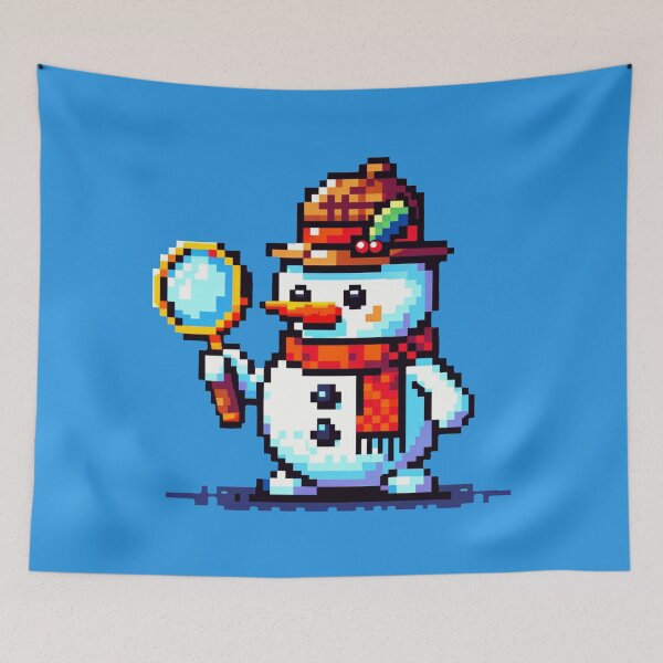 Item preview, Snowman Detective: 8-Bit Winter Mystery designed and sold by PixelPunkster.