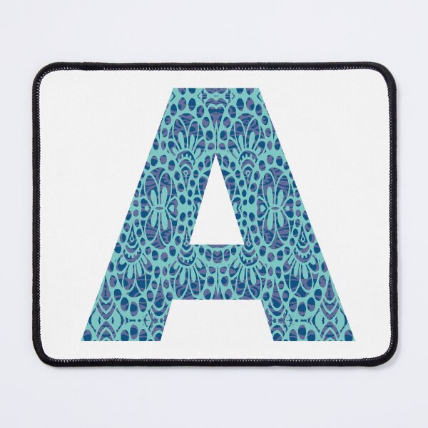 Item preview, Letter A | Blue | Monogram | Initial designed and sold by hayleylauren.