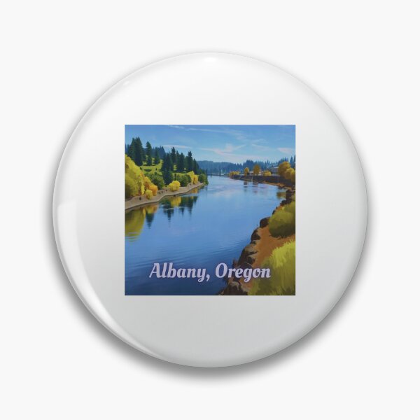 Item preview, Albany Oregon And The Willamette River. designed and sold by OregonsOwn.