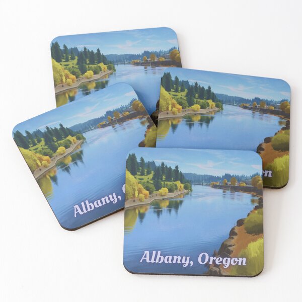 Item preview, Albany Oregon And The Willamette River. designed and sold by OregonsOwn.