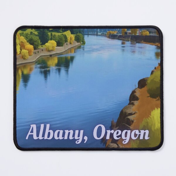 Item preview, Albany Oregon And The Willamette River. designed and sold by OregonsOwn.