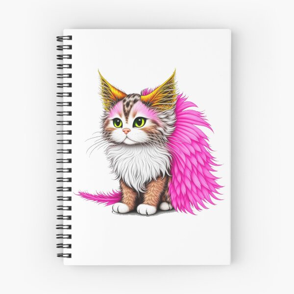 Item preview, Fluffy Kitty with Pink Wings designed and sold by Violet Grant.