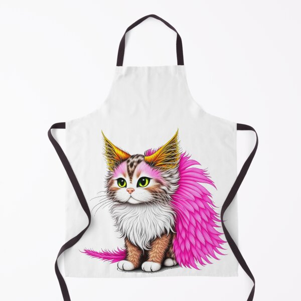 Item preview, Fluffy Kitty with Pink Wings designed and sold by Violet Grant.