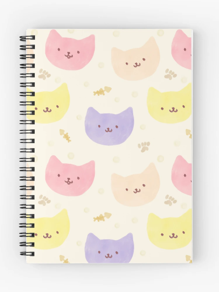 Thumbnail 1 of 3, Journal, Pastel kittens pattern designed and sold by InversionGraph.