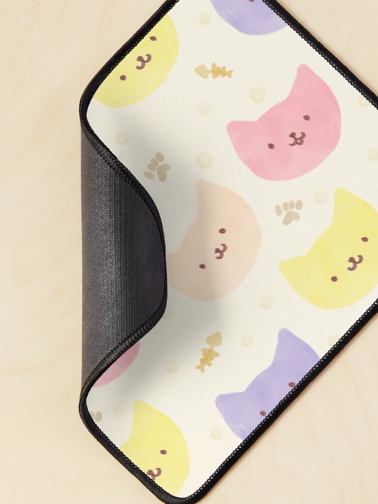 Thumbnail 2 of 5, Mouse Pad, Pastel kittens pattern designed and sold by InversionGraph.