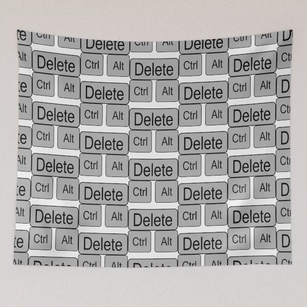 Item preview, Control, Alt, Delete, Grey Computer Key Short-Cuts designed and sold by AASparksDesigns.